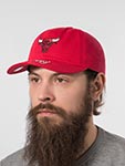 Бейсболка MITCHELL NESS арт. HD9369-CBURED1 Chicago Bulls NBA (красный)